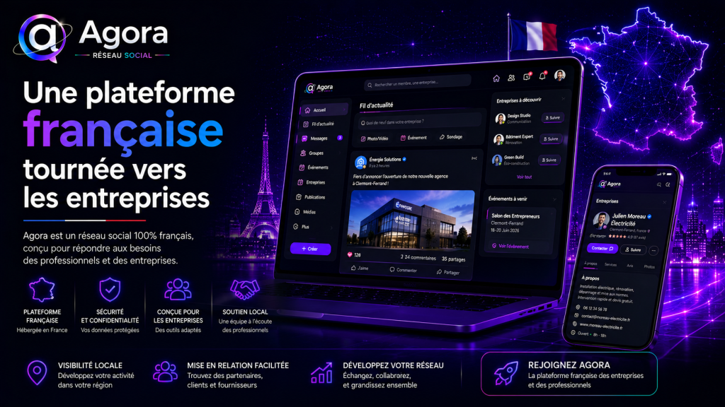 Agora : un réseau social pensé pour les entreprises françaises