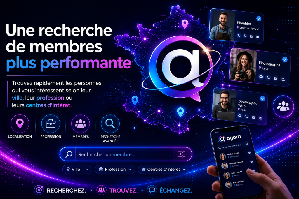 Agora , votre nouveau réseau social gratuit en France.