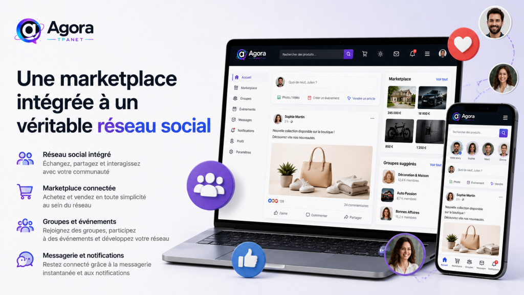 Agora Marketplace : créez gratuitement votre boutique en ligne et soyez visible sur les moteurs de recherche
