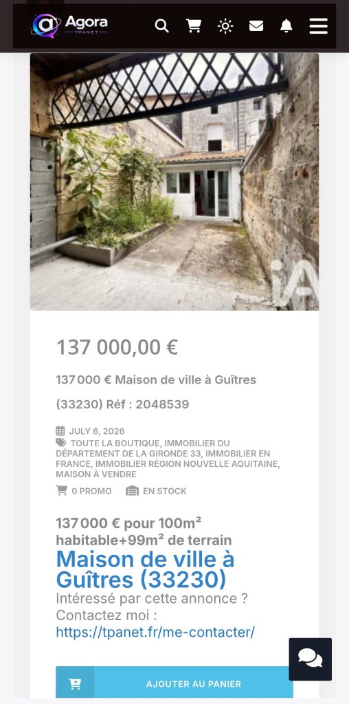 IAD immobilier est sur Agora